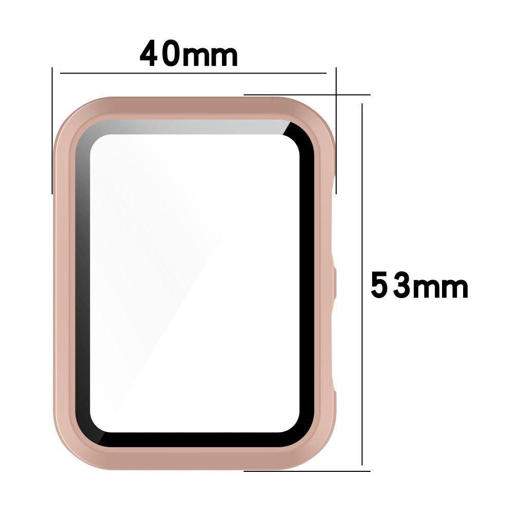 Vildt Fed Huawei Watch D Cover med Skærmbeskytter i Plastik og Hærdet Glas - Pink#serie_1