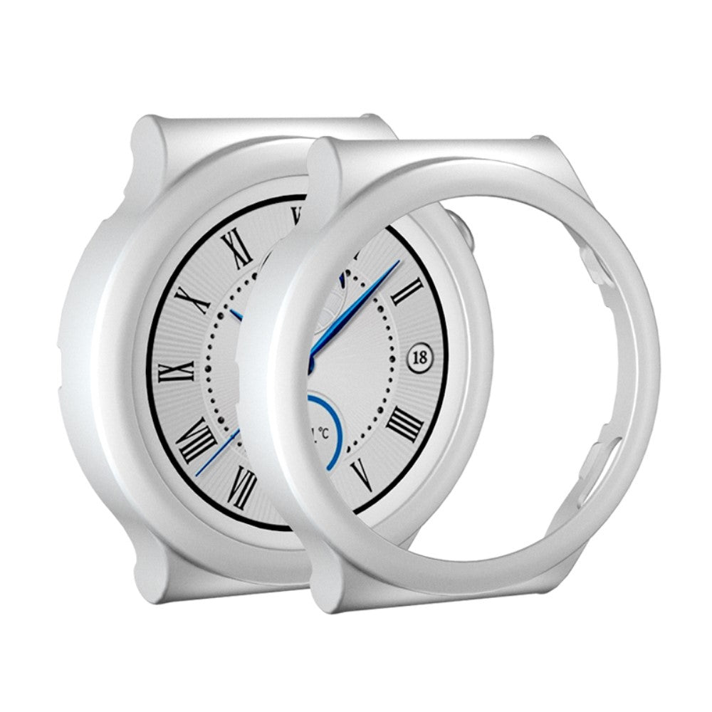 Vildt Godt Huawei Watch GT 3 Pro 43mm Cover med Skærmbeskytter i Hærdet Glas - Sølv#serie_1