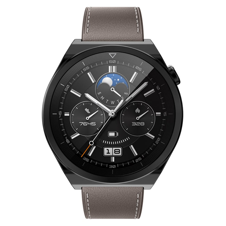 Alle Tiders Huawei Watch GT 3 Pro 46mm Cover med Skærmbeskytter i Silikone - Sort#serie_1