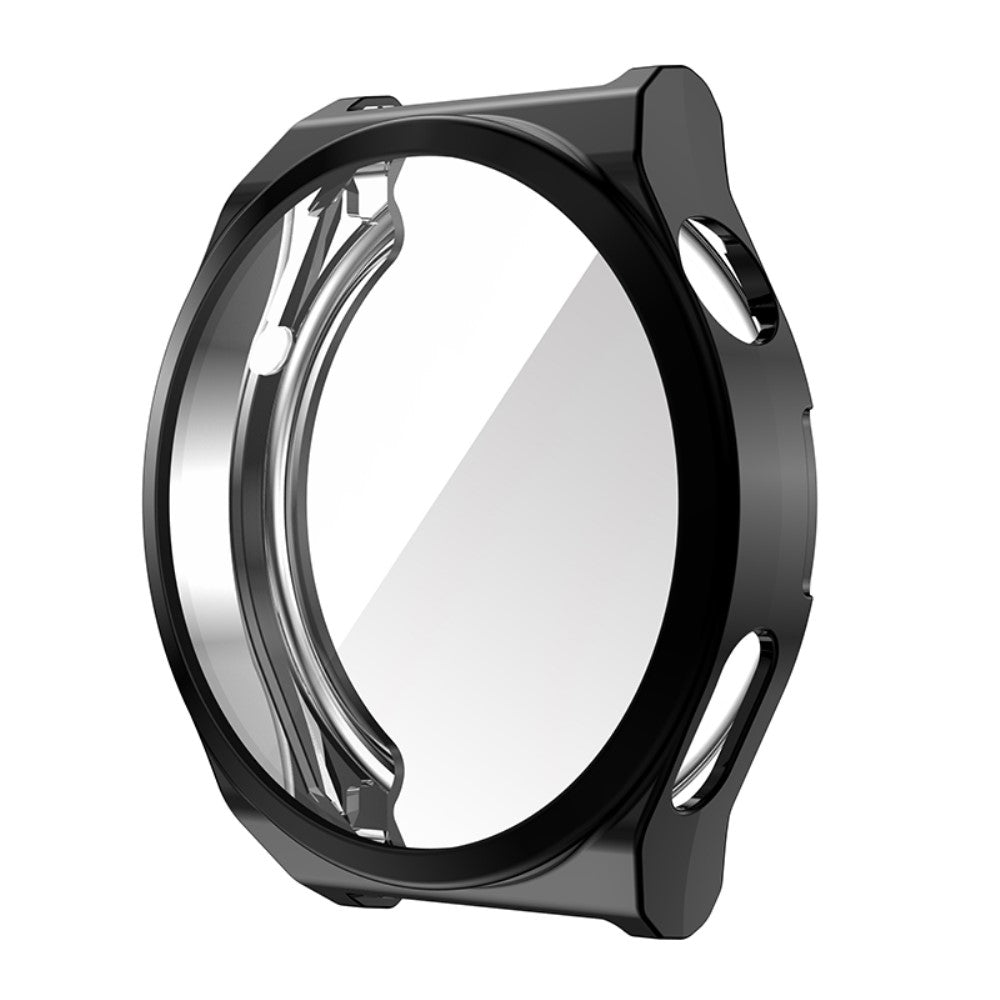 Alle Tiders Huawei Watch GT 3 Pro 46mm Cover med Skærmbeskytter i Silikone - Sort#serie_1