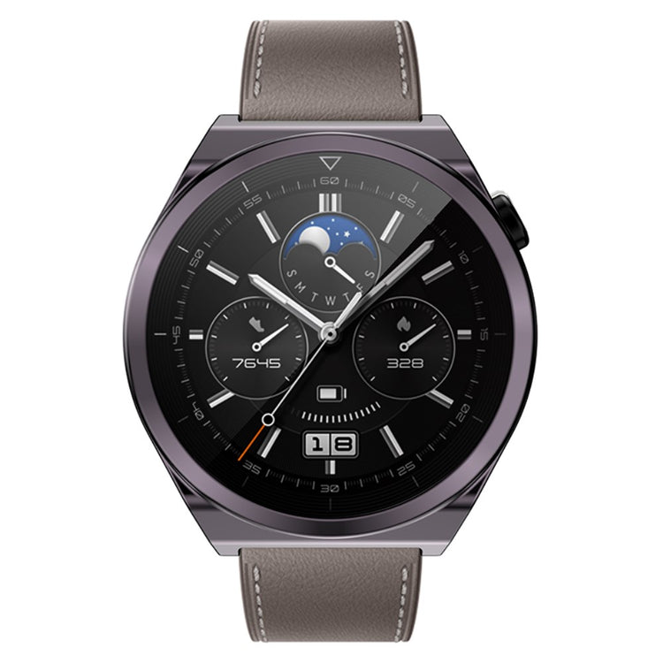 Alle Tiders Huawei Watch GT 3 Pro 46mm Cover med Skærmbeskytter i Silikone - Sølv#serie_2