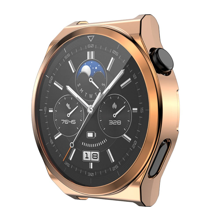 Alle Tiders Huawei Watch GT 3 Pro 46mm Cover med Skærmbeskytter i Silikone - Pink#serie_4