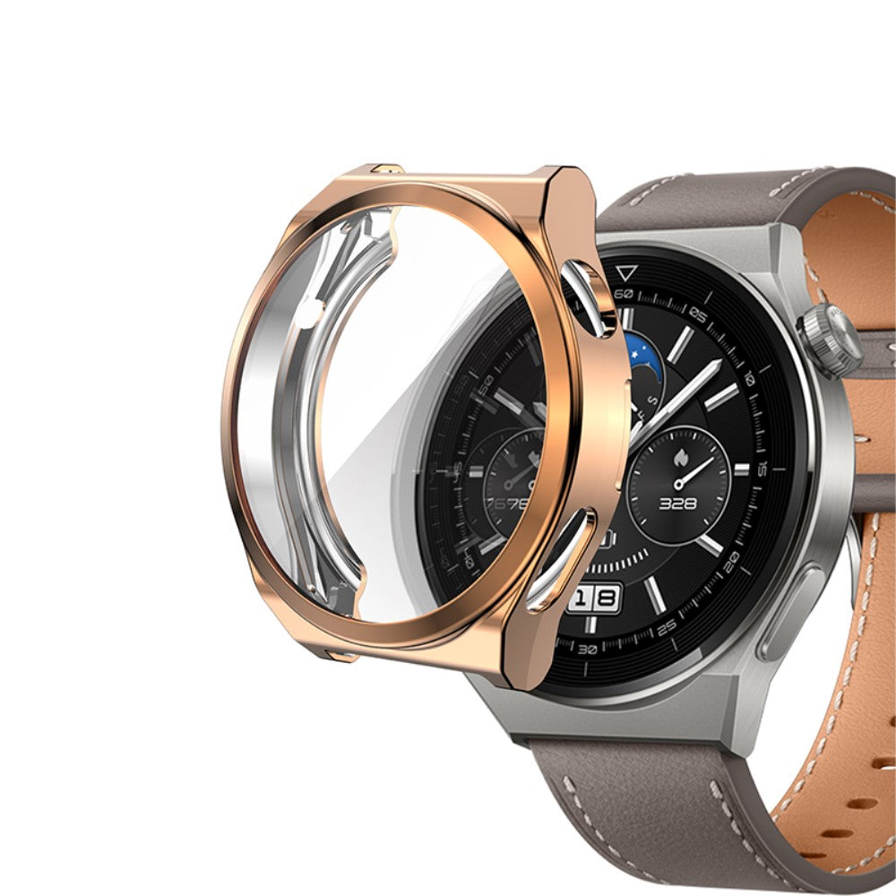 Alle Tiders Huawei Watch GT 3 Pro 46mm Cover med Skærmbeskytter i Silikone - Pink#serie_4