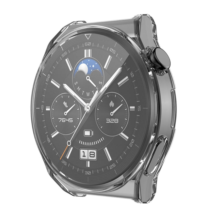 Rigtigt Godt Huawei Watch GT 3 Pro 46mm Cover med Skærmbeskytter i Silikone - Gennemsigtig#serie_2
