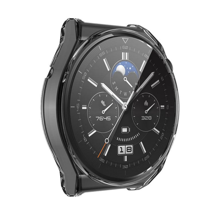 Rigtigt Godt Huawei Watch GT 3 Pro 46mm Cover med Skærmbeskytter i Silikone - Gennemsigtig#serie_2