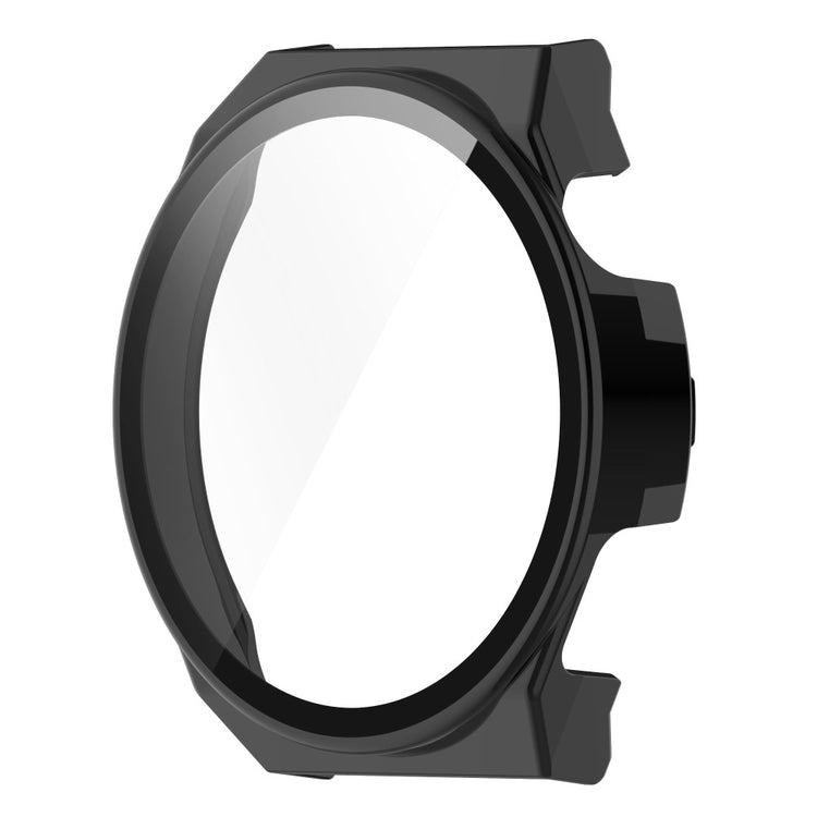 Mega Fed Huawei Watch GT 3 Pro 46mm Cover med Skærmbeskytter i Plastik og Hærdet Glas - Sort#serie_1