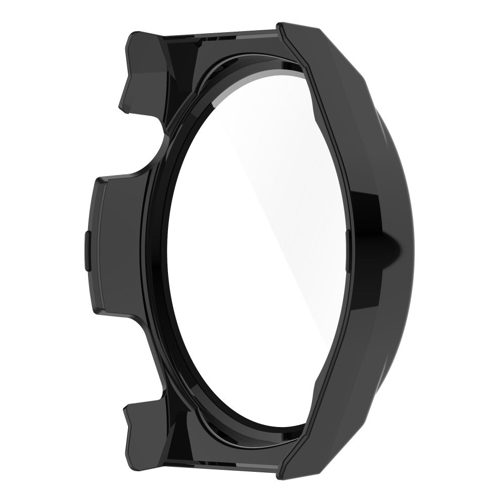 Mega Fed Huawei Watch GT 3 Pro 46mm Cover med Skærmbeskytter i Plastik og Hærdet Glas - Sort#serie_1