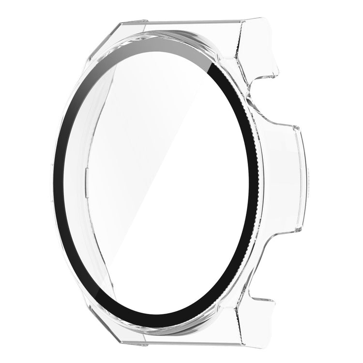 Mega Fed Huawei Watch GT 3 Pro 46mm Cover med Skærmbeskytter i Plastik og Hærdet Glas - Gennemsigtig#serie_2