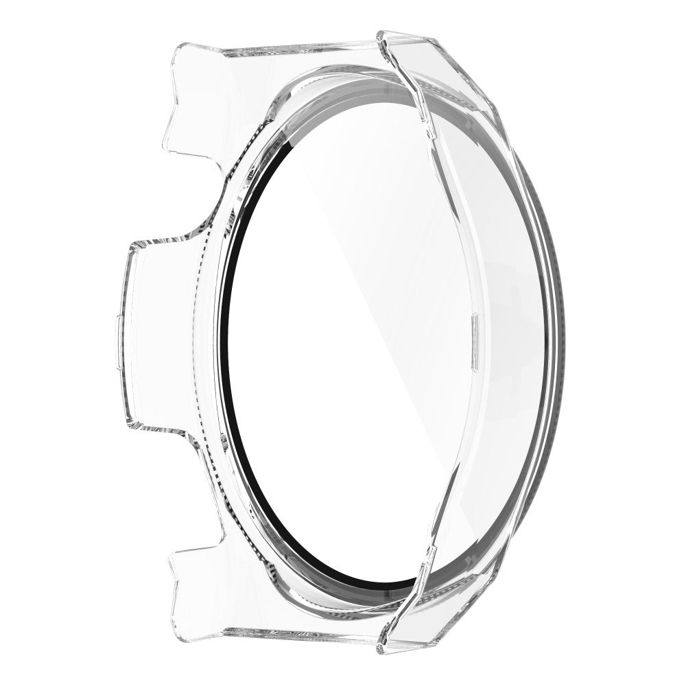 Mega Fed Huawei Watch GT 3 Pro 46mm Cover med Skærmbeskytter i Plastik og Hærdet Glas - Gennemsigtig#serie_2