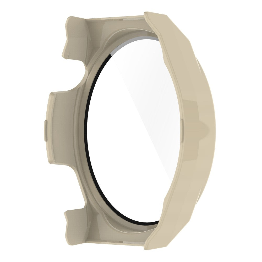 Mega Fed Huawei Watch GT 3 Pro 46mm Cover med Skærmbeskytter i Plastik og Hærdet Glas - Hvid#serie_4