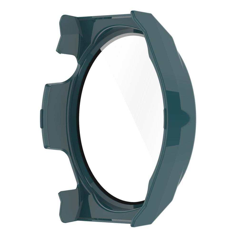 Mega Fed Huawei Watch GT 3 Pro 46mm Cover med Skærmbeskytter i Plastik og Hærdet Glas - Grøn#serie_5