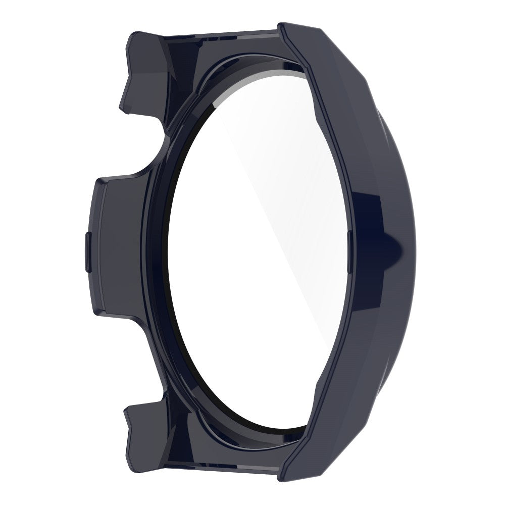 Mega Fed Huawei Watch GT 3 Pro 46mm Cover med Skærmbeskytter i Plastik og Hærdet Glas - Blå#serie_6