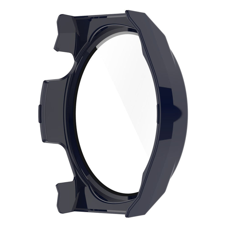 Mega Fed Huawei Watch GT 3 Pro 46mm Cover med Skærmbeskytter i Plastik og Hærdet Glas - Blå#serie_6
