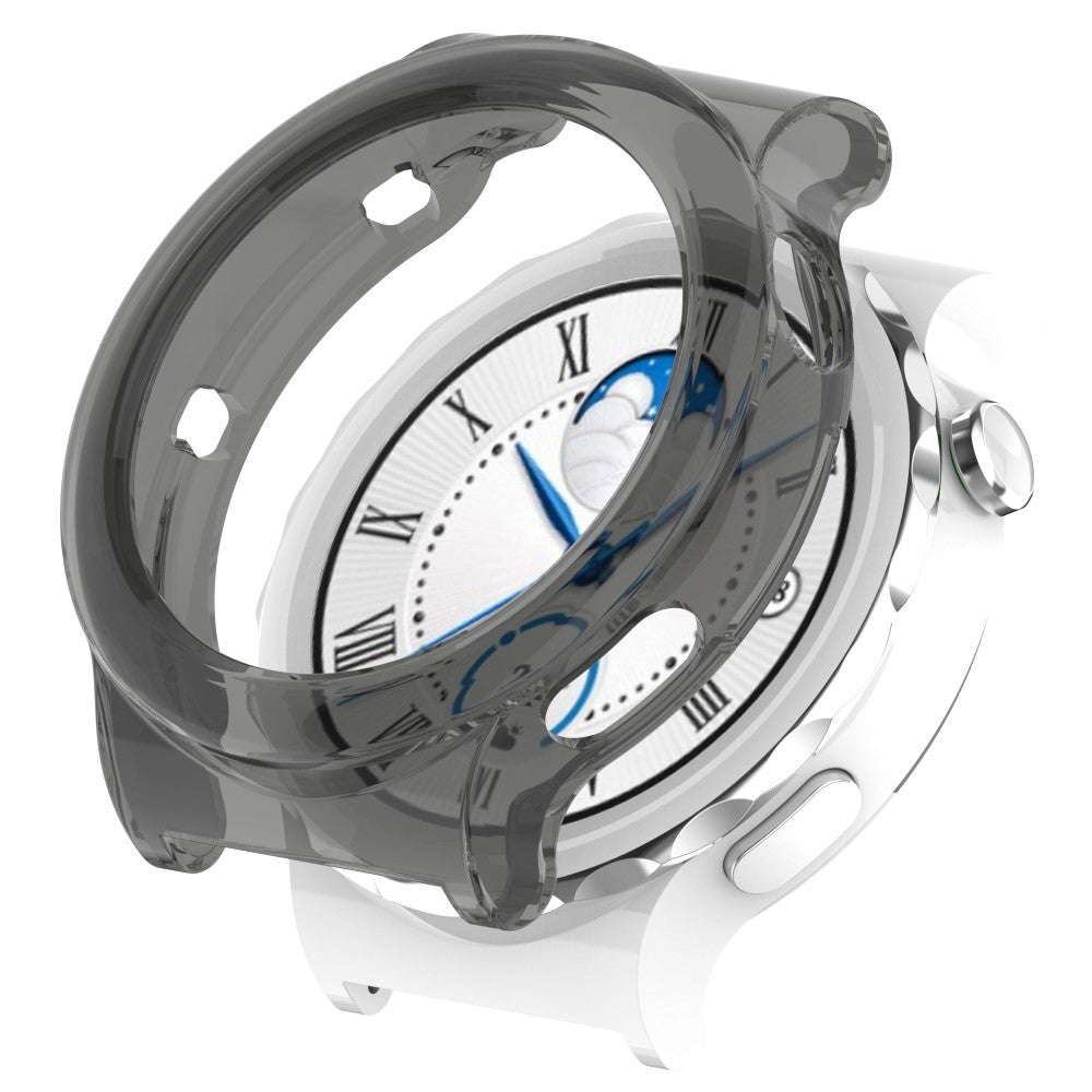 Huawei Watch GT 3 Pro 46mm Gennemsigtig Silikone Bumper  - Sort#serie_2