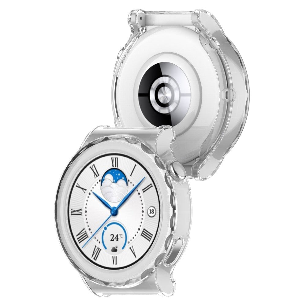 Huawei Watch GT 3 Pro 46mm Gennemsigtig Silikone Bumper  - Hvid#serie_3