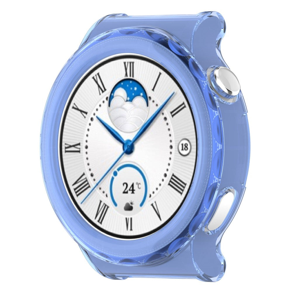 Huawei Watch GT 3 Pro 46mm Gennemsigtig Silikone Bumper  - Blå#serie_4