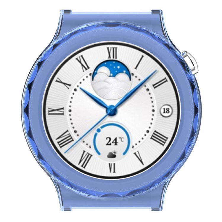 Huawei Watch GT 3 Pro 46mm Gennemsigtig Silikone Bumper  - Blå#serie_4