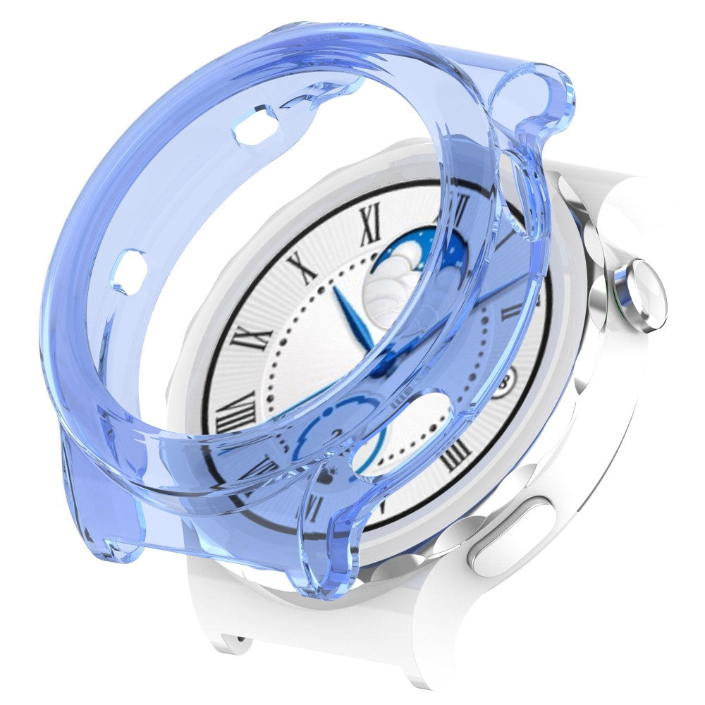 Huawei Watch GT 3 Pro 46mm Gennemsigtig Silikone Bumper  - Blå#serie_4