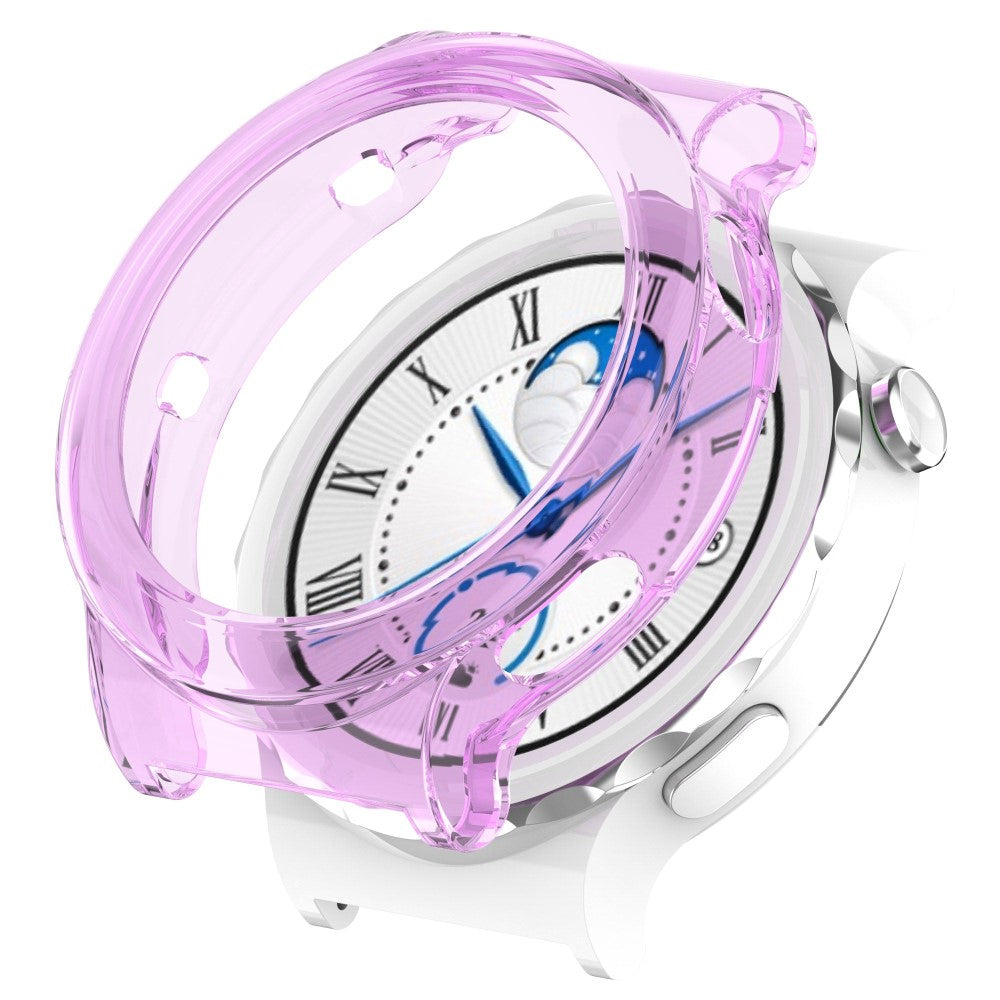 Huawei Watch GT 3 Pro 46mm Gennemsigtig Silikone Bumper  - Lilla#serie_5