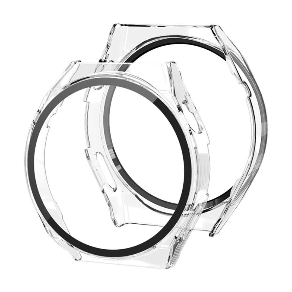 Vildt Flot Huawei Watch GT 3 Pro 46mm Cover med Skærmbeskytter i Hærdet Glas - Gennemsigtig#serie_3