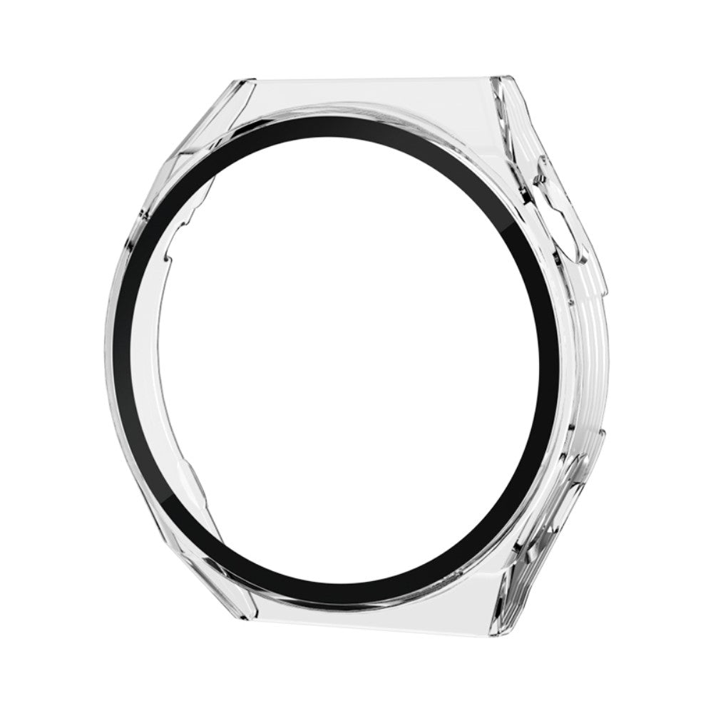Vildt Flot Huawei Watch GT 3 Pro 46mm Cover med Skærmbeskytter i Hærdet Glas - Gennemsigtig#serie_3