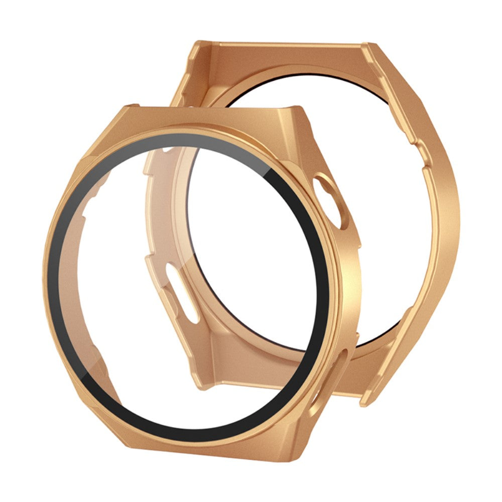 Vildt Flot Huawei Watch GT 3 Pro 46mm Cover med Skærmbeskytter i Hærdet Glas - Pink#serie_4