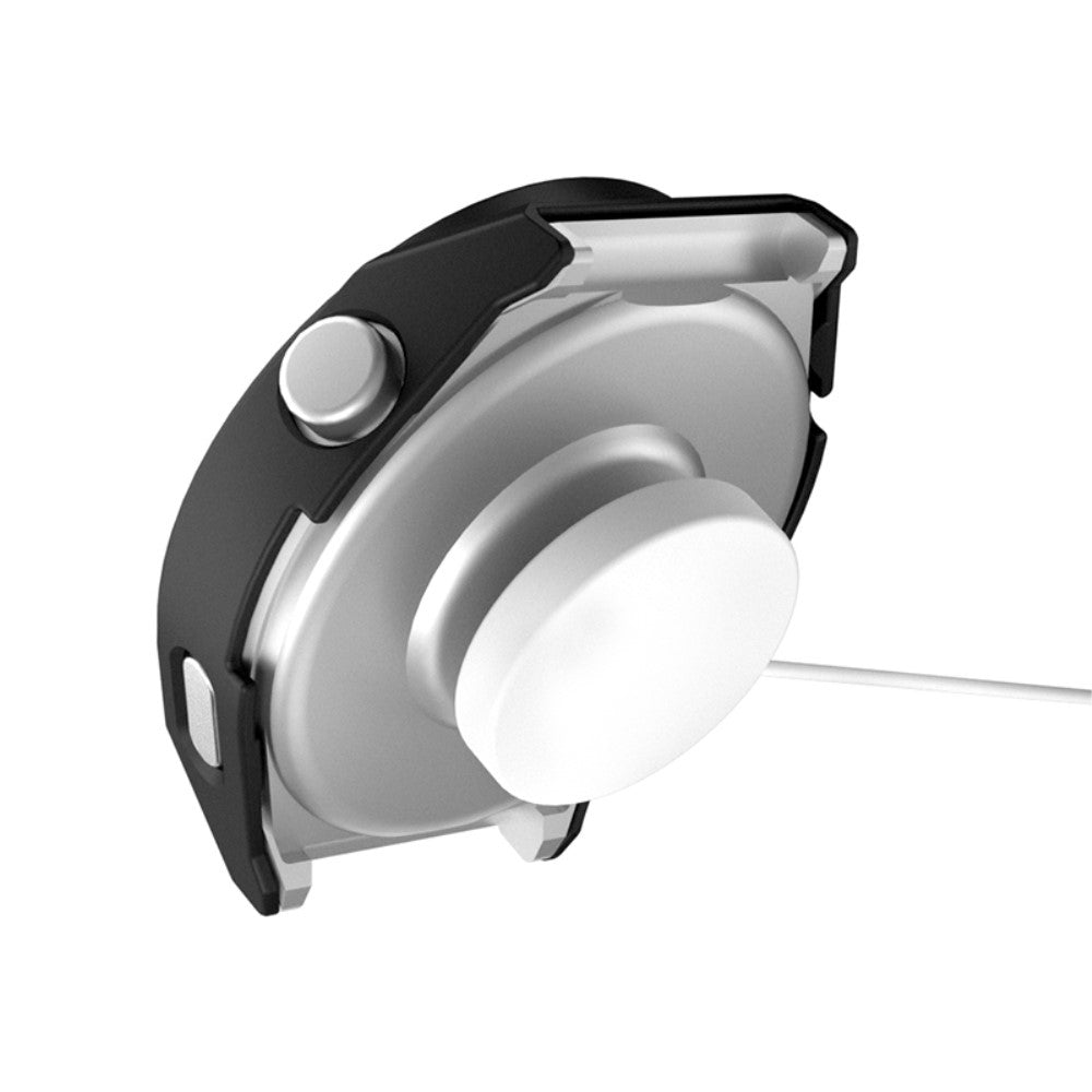 Vildt Flot Huawei Watch GT 3 Pro 46mm Cover med Skærmbeskytter i Hærdet Glas - Sort#serie_5