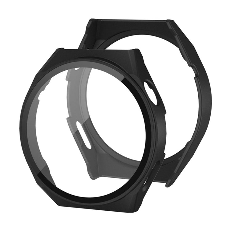 Vildt Flot Huawei Watch GT 3 Pro 46mm Cover med Skærmbeskytter i Hærdet Glas - Sort#serie_5