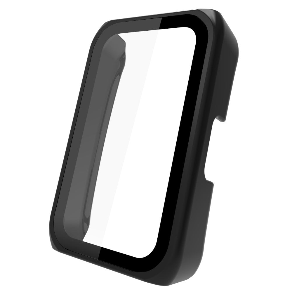 Super Fint Huawei Band 7 / Honor Band 6 Cover med Skærmbeskytter i Plastik og Hærdet Glas - Sort#serie_3