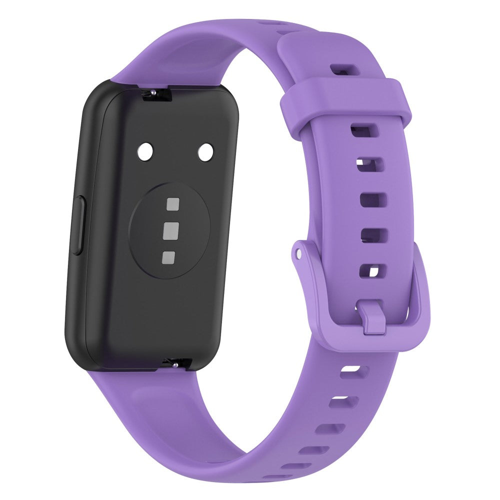 Vildt nydelig Huawei Band 7 Silikone Rem - Lilla#serie_1