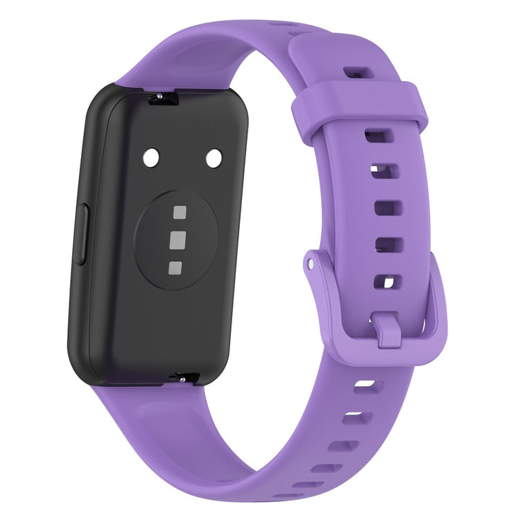 Vildt nydelig Huawei Band 7 Silikone Rem - Lilla#serie_1