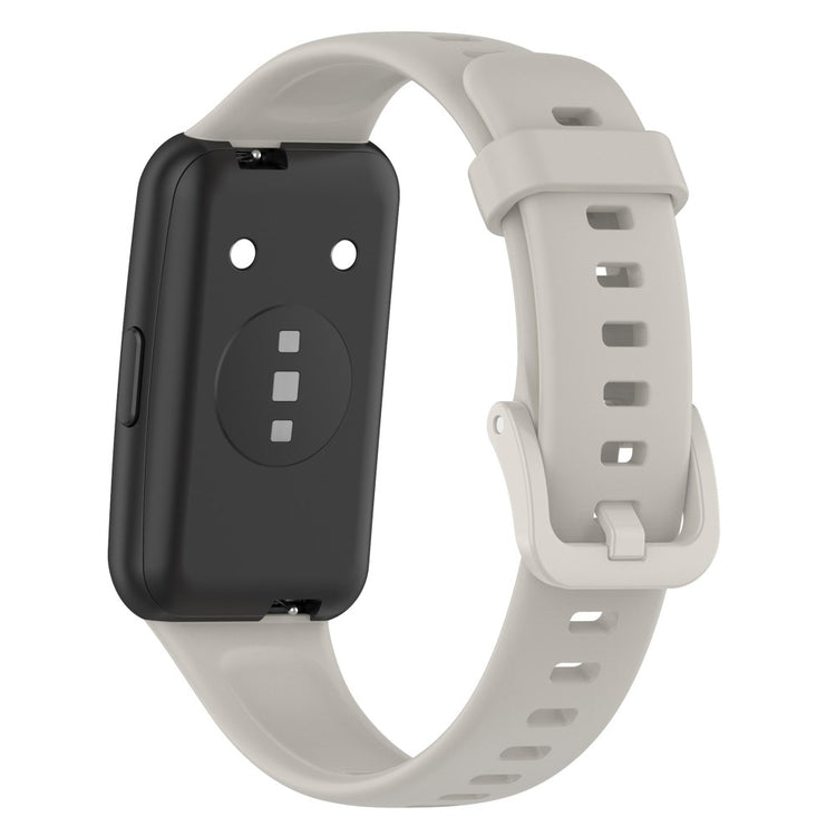 Vildt nydelig Huawei Band 7 Silikone Rem - Sølv#serie_4