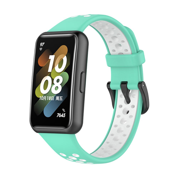 Super godt Huawei Band 7 Silikone Rem - Grøn#serie_2
