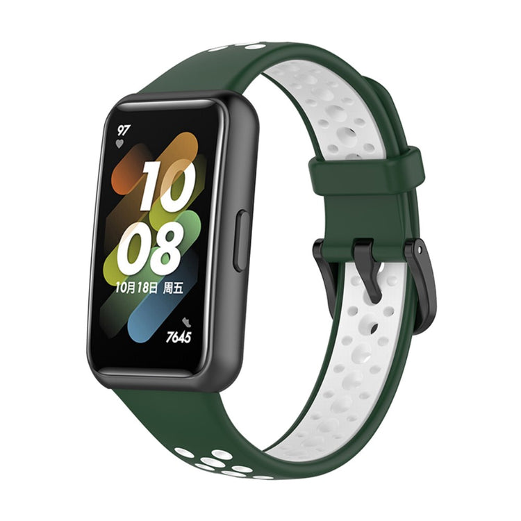 Super godt Huawei Band 7 Silikone Rem - Grøn#serie_3