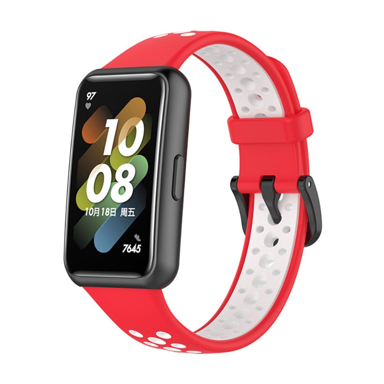 Super godt Huawei Band 7 Silikone Rem - Rød#serie_4