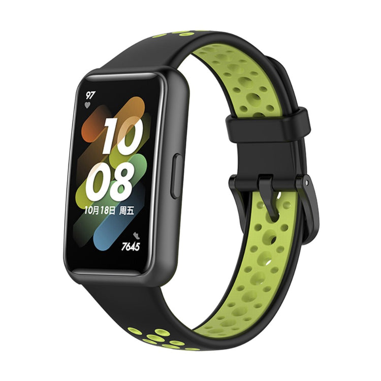 Super godt Huawei Band 7 Silikone Rem - Sort#serie_5