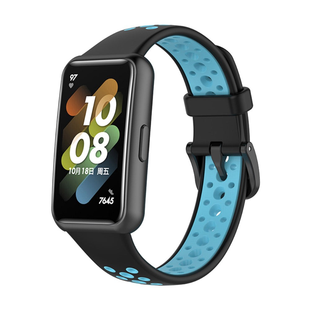 Super godt Huawei Band 7 Silikone Rem - Blå#serie_6