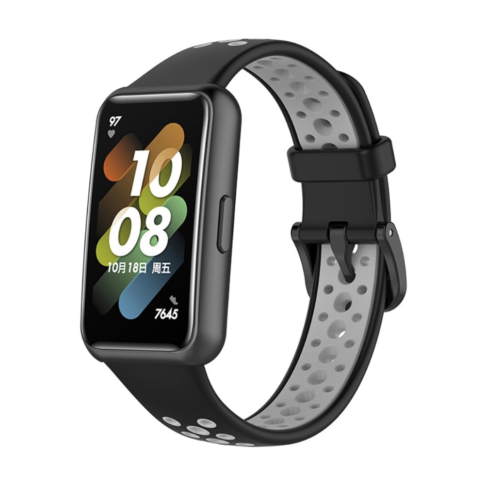 Super godt Huawei Band 7 Silikone Rem - Sort#serie_7