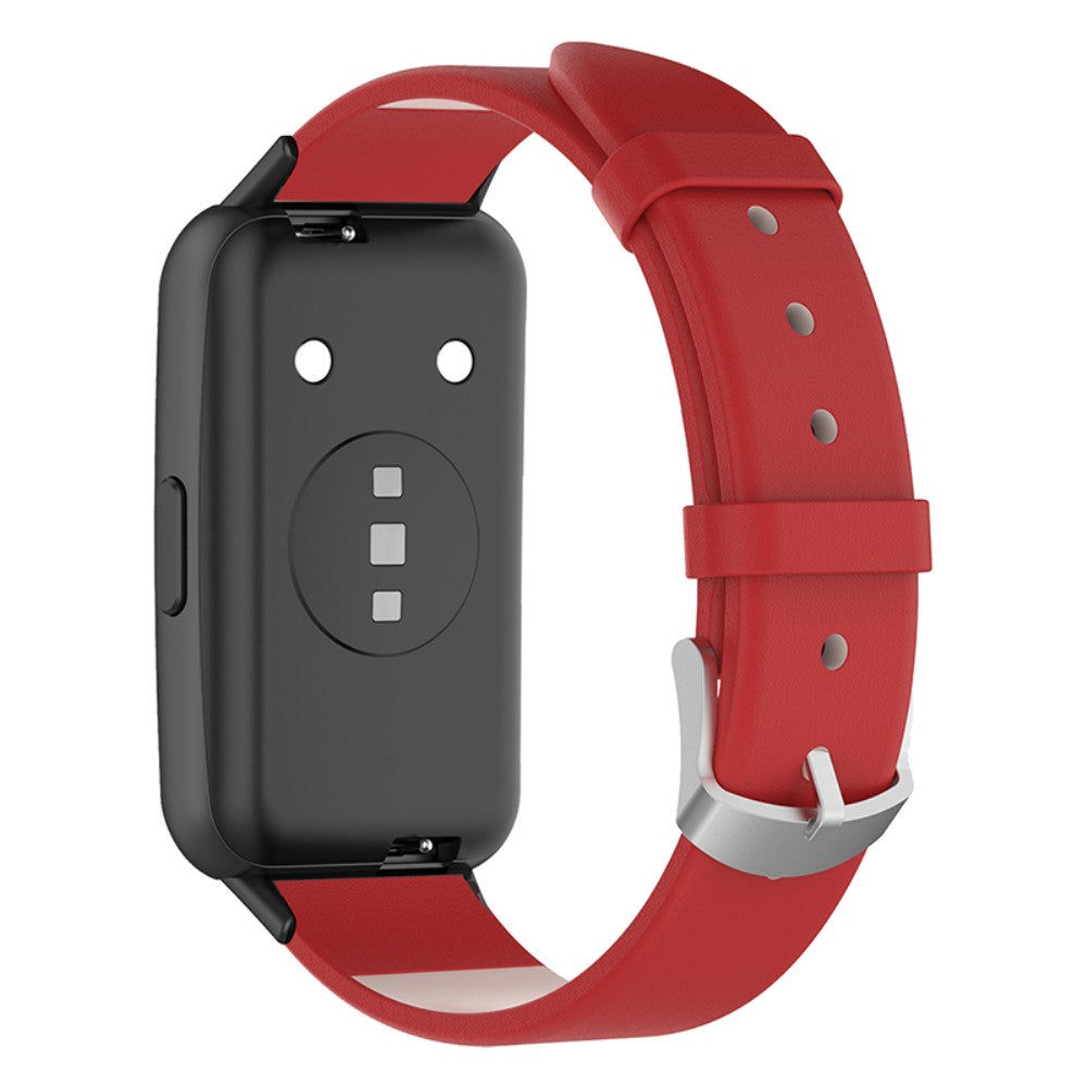Mega cool Huawei Band 7 Ægte læder Urrem - Rød#serie_1