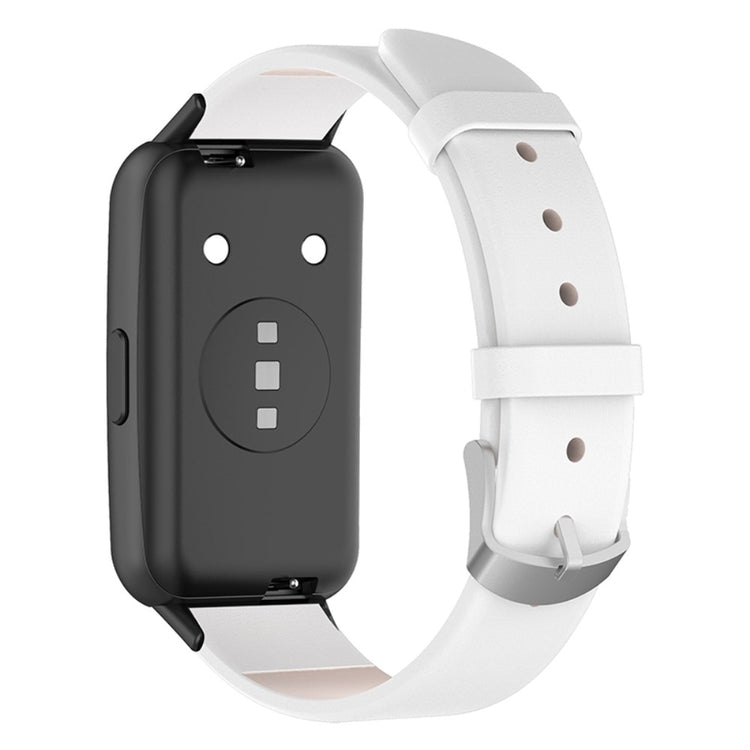 Mega cool Huawei Band 7 Ægte læder Urrem - Hvid#serie_2