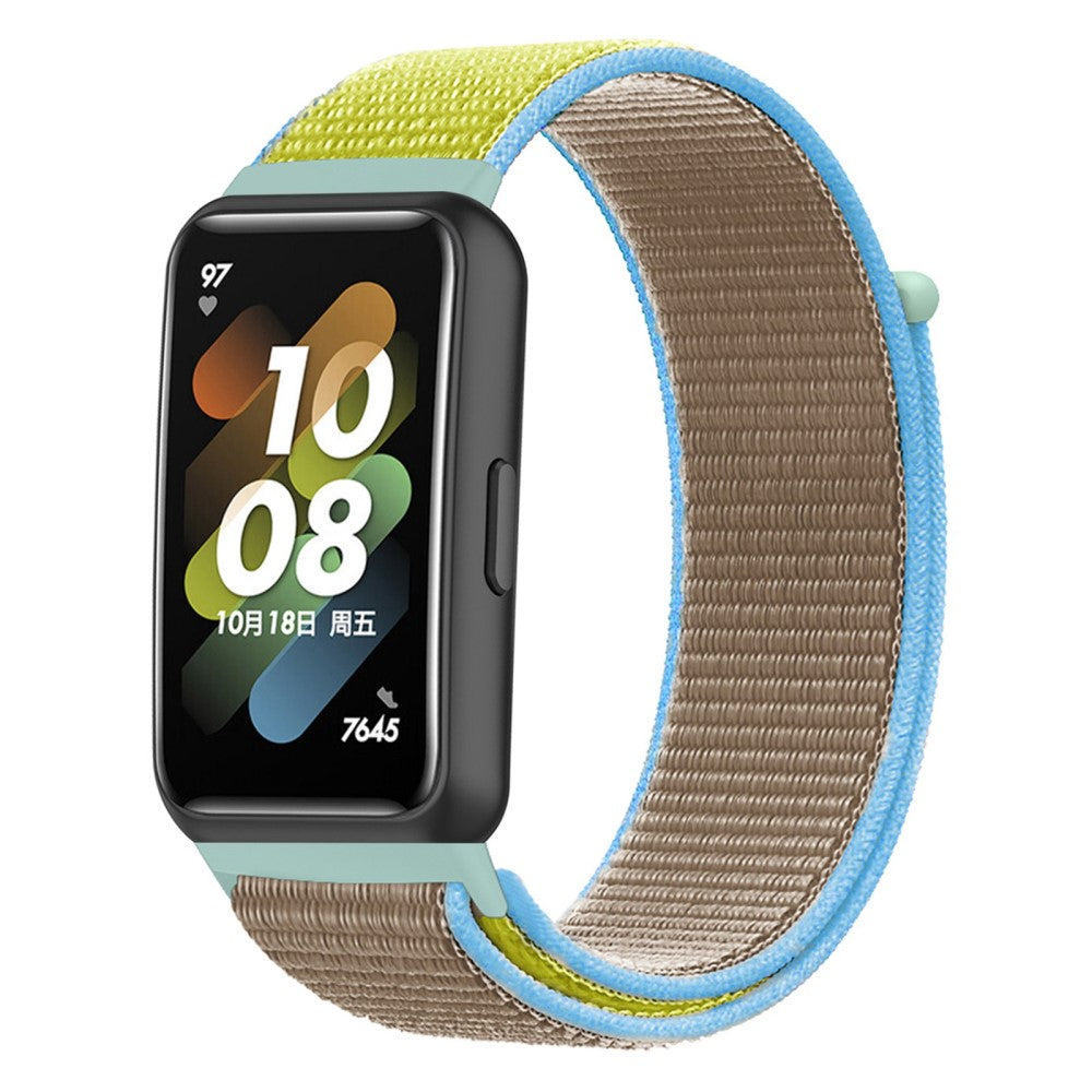 Vildt fint Huawei Band 7 Nylon Rem - Brun#serie_18