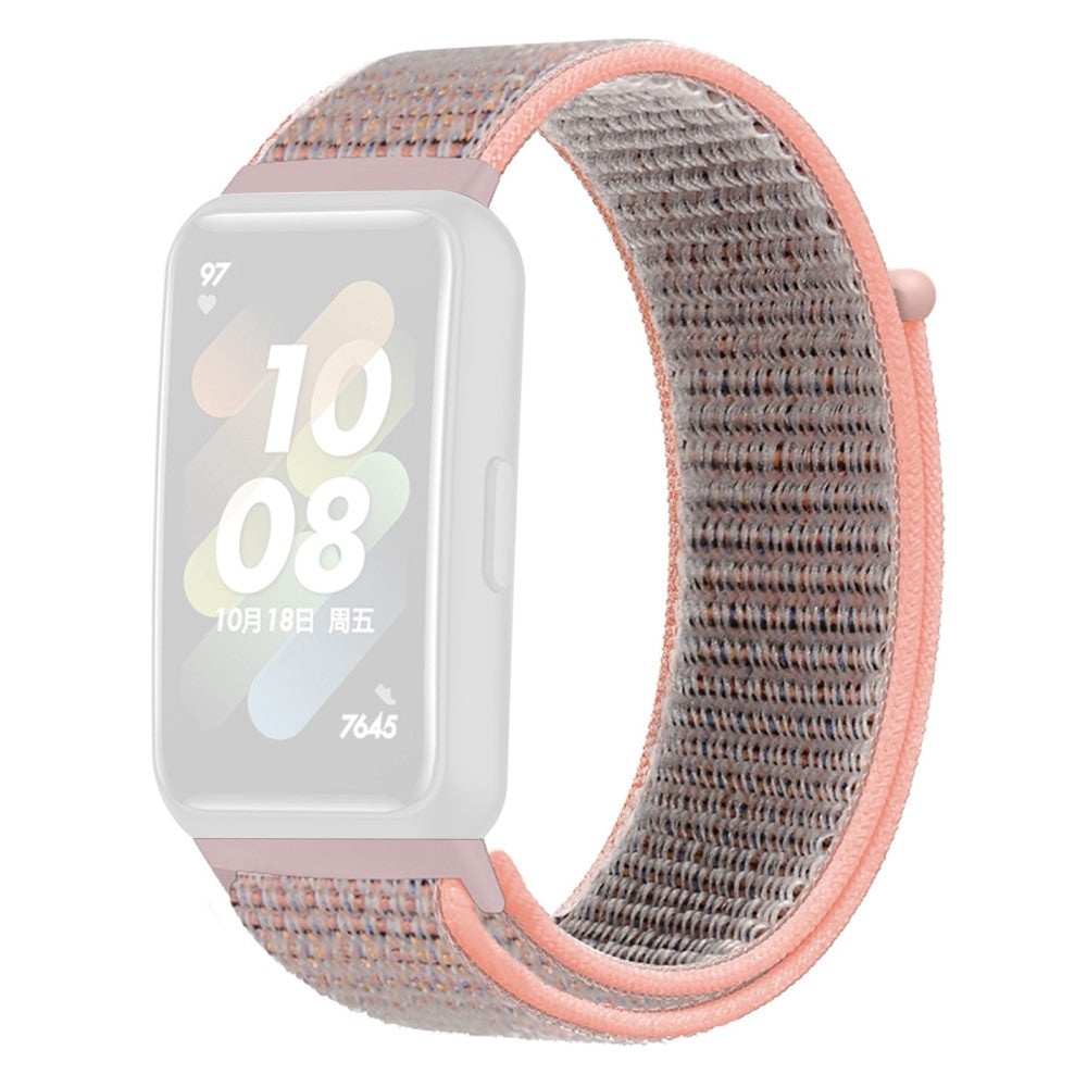 Vildt fint Huawei Band 7 Nylon Rem - Pink#serie_5