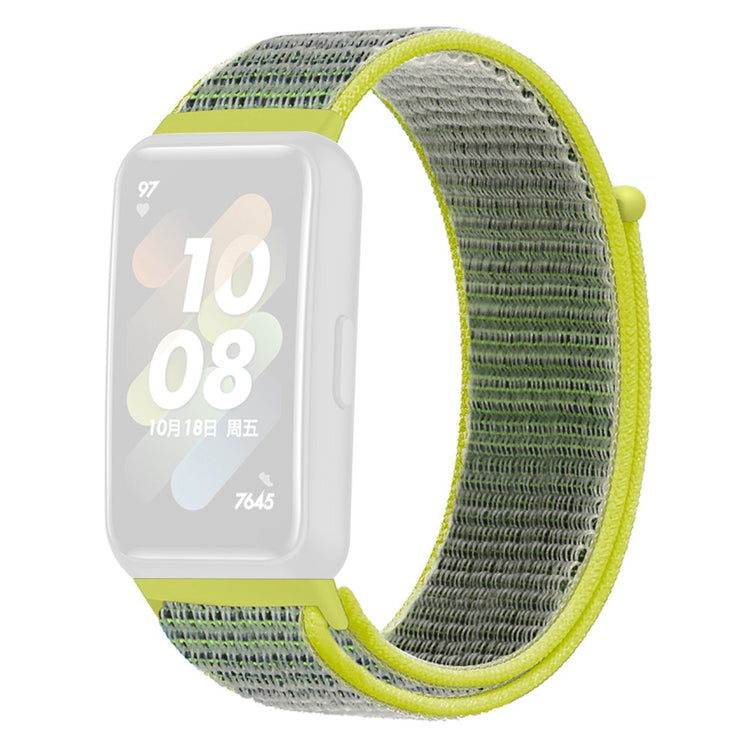 Vildt fint Huawei Band 7 Nylon Rem - Grøn#serie_7