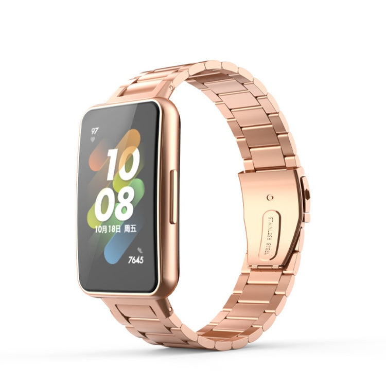 Helt vildt rart Huawei Band 7 Metal Rem - Pink#serie_033