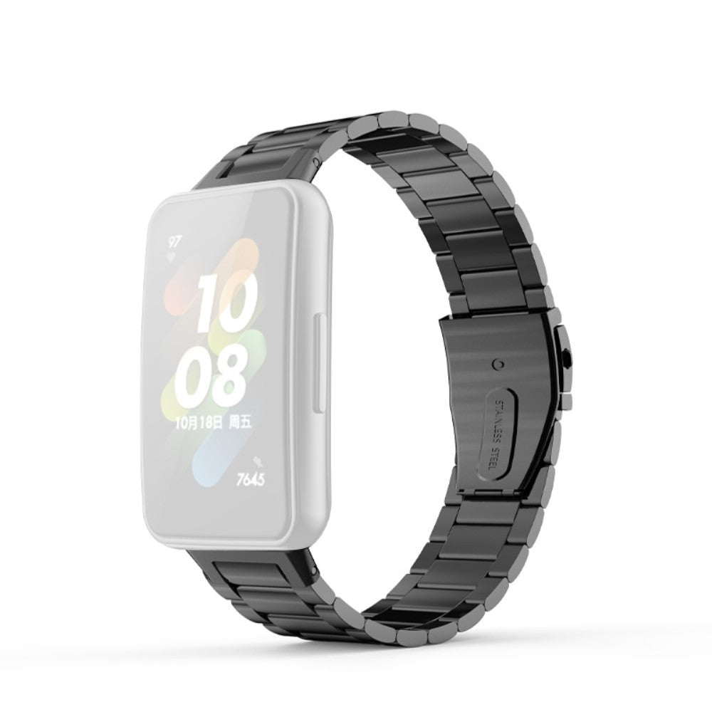 Mega fed Huawei Band 7 Metal Rem - Sort#serie_034