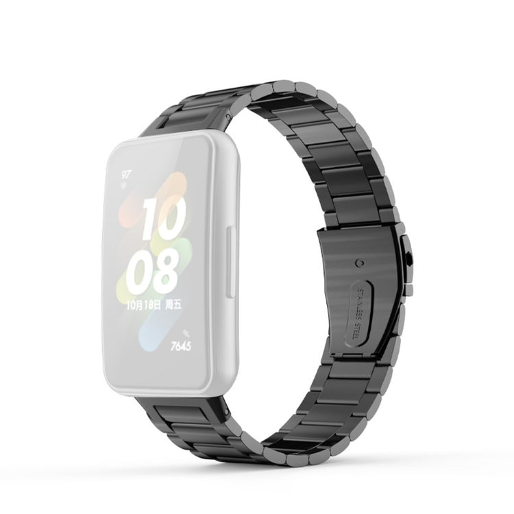 Mega fed Huawei Band 7 Metal Rem - Sort#serie_034
