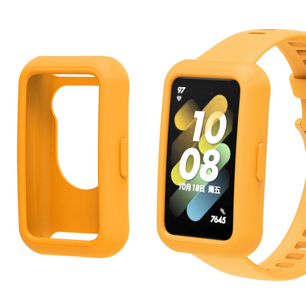 Flot Huawei Band 7 Silikone Cover - Gul#serie_3