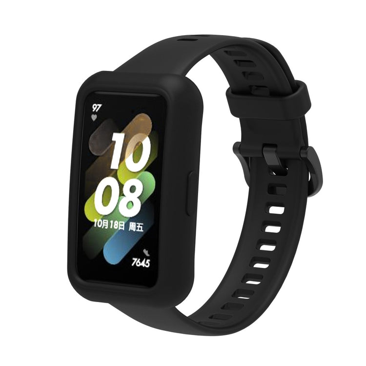 Flot Huawei Band 7 Silikone Cover - Sort#serie_5