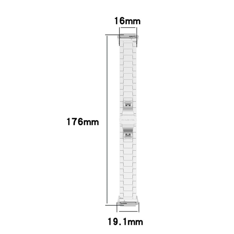 Rigtigt flot Huawei Band 7 Metal Rem - Sort#serie_038