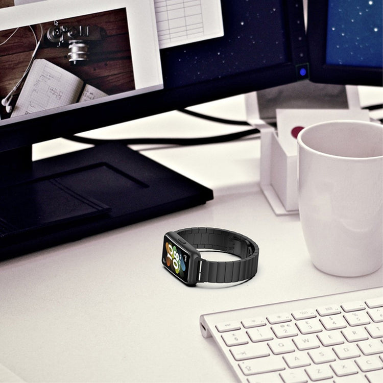 Rigtigt flot Huawei Band 7 Metal Rem - Sort#serie_038